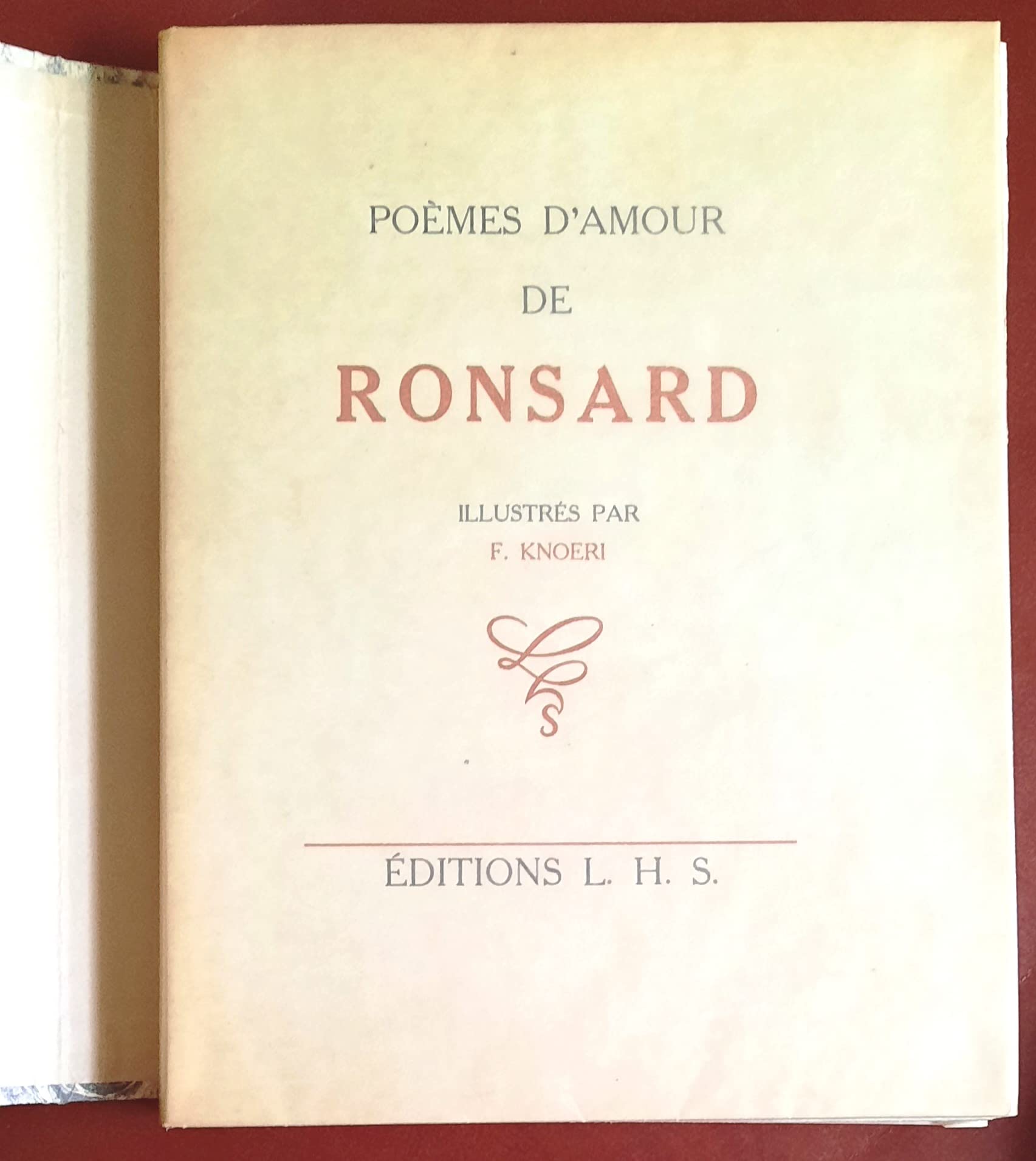 Poèmes d'amour illustré par f. knoeri 