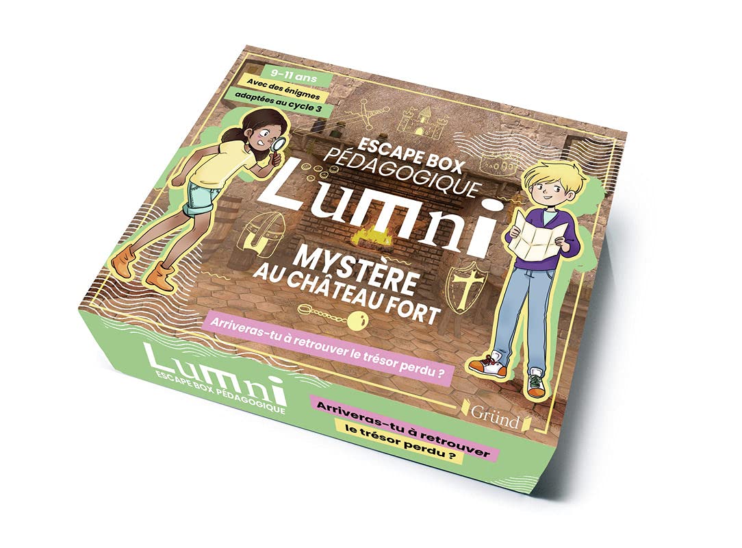 Escape Box pédagogique Lumni (9-11 ans) – Mystère au château fort – Jeu de société jeunesse – À partir de 9 ans 9782324029127