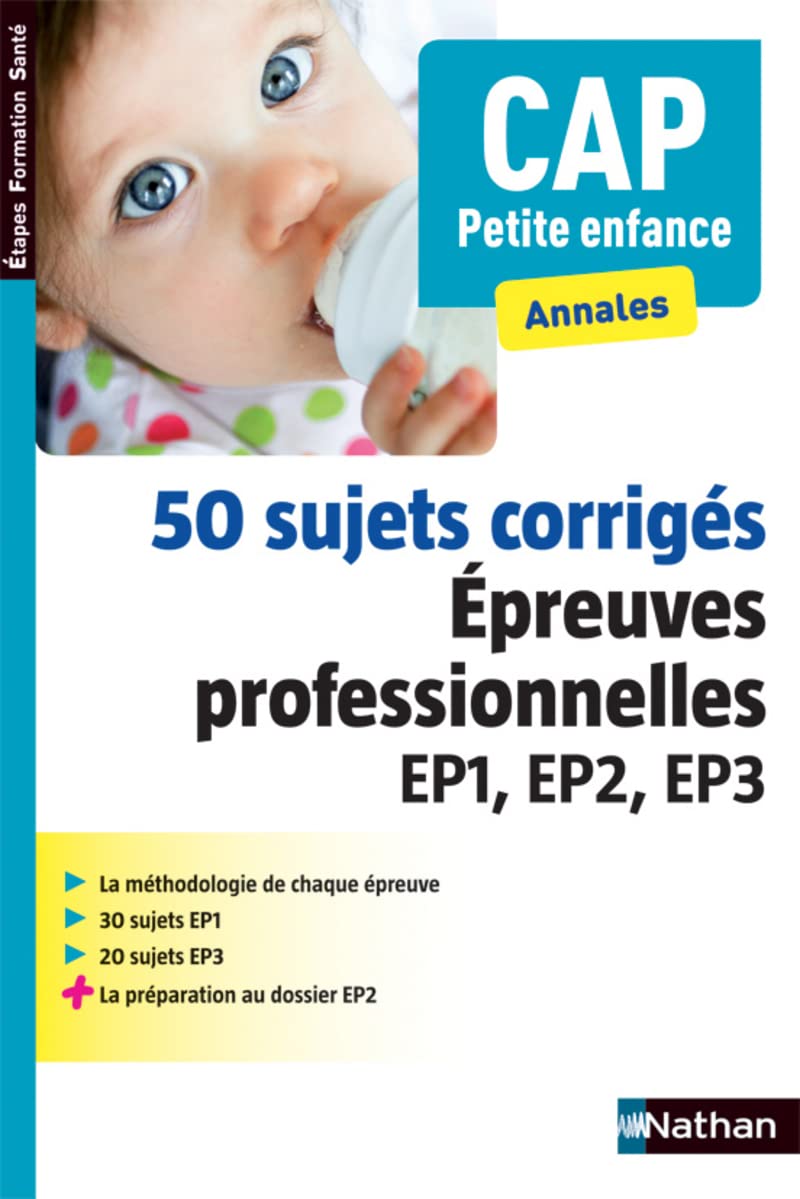 50 sujets corrigés - Épreuves professionnelles EP1, EP2, EP3 9782091629469