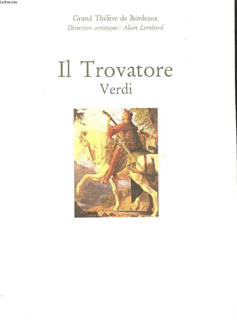 Il trovatore/verdi 9782905810830