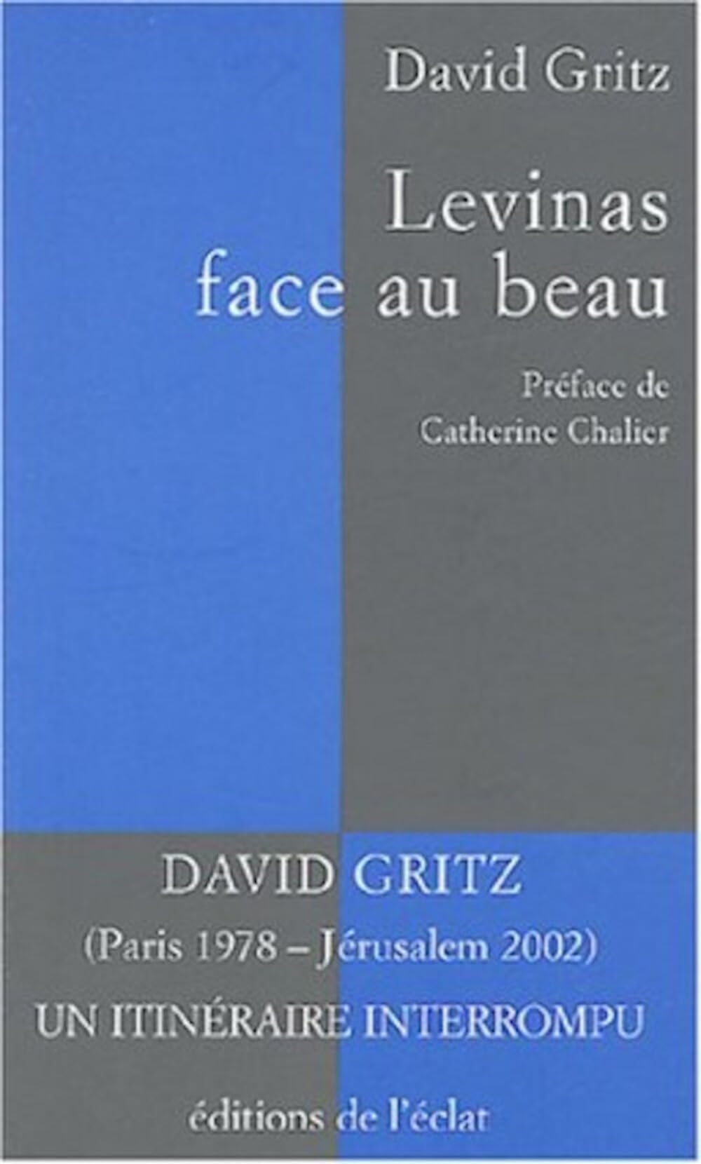 Lévinas face au beau 9782841620913