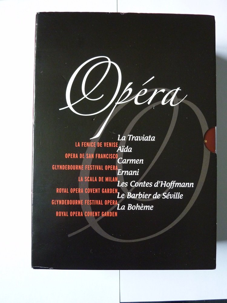 COFFRET OPERA - 7 DVD - LA TRAVIATA - AIDA - CARMEN - ERNANI - LES CONTES D'HOFFMANN LE BARBIER DE SEVILLE LA BOHEME 3544872998258