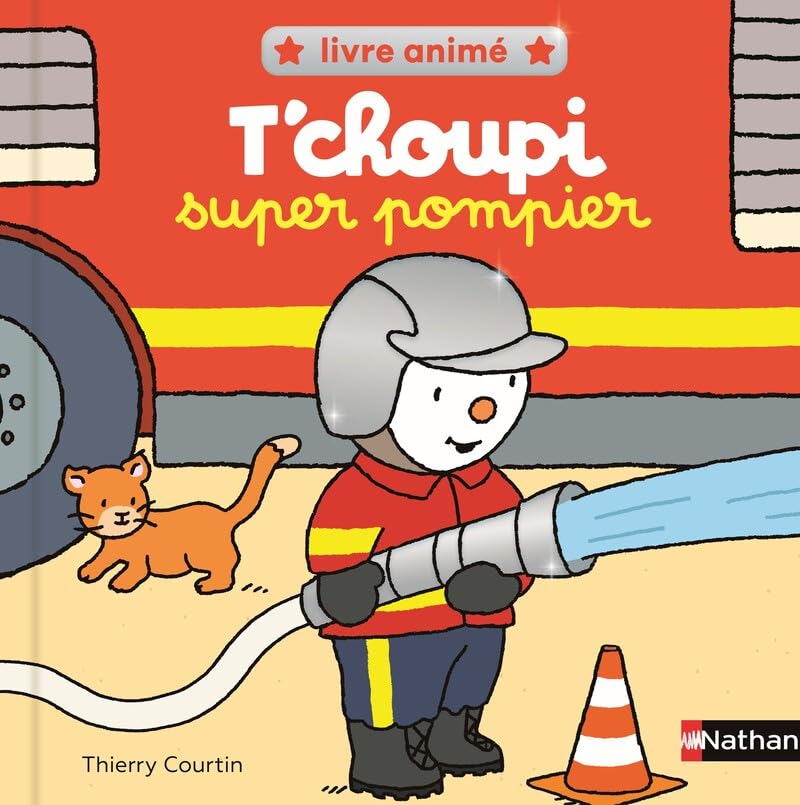 T'choupi Super Pompier - Livre animé tout carton avec pop-ups pour découvrir le monde des pompiers - Dès 2 ans 9782095044497