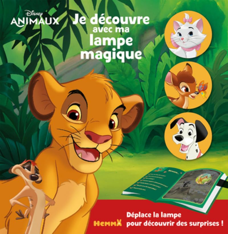 Disney Animaux - Je découvre avec ma lampe magique 9782508044564