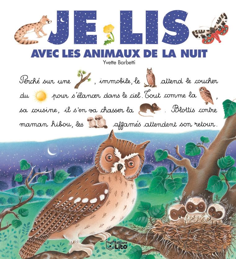 Je lis avec les animaux de la nuit 9782244424194