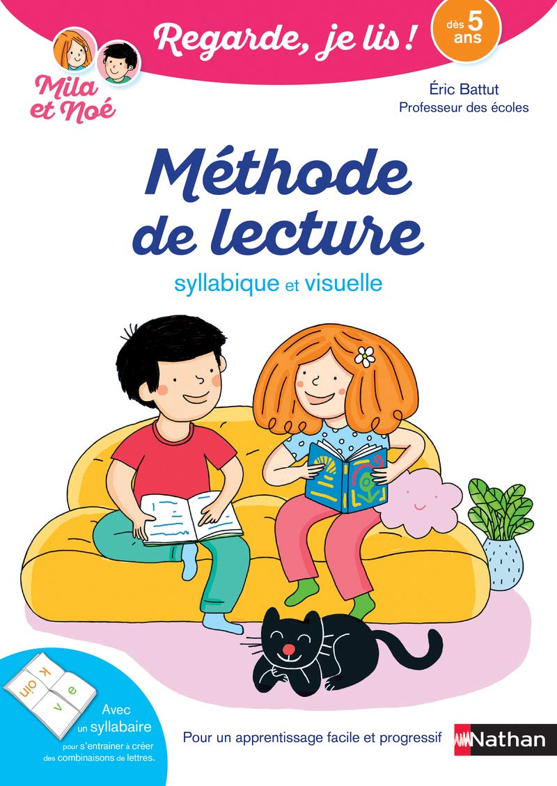 Regarde, je lis avec Noé et Mila – Méthode de lecture syllabique et visuelle - Dès 5 ans 9782091935096