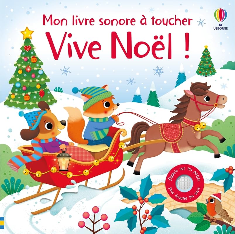 Vive Noël ! - Mon livre sonore à toucher - Dès 1 an 9781836064411