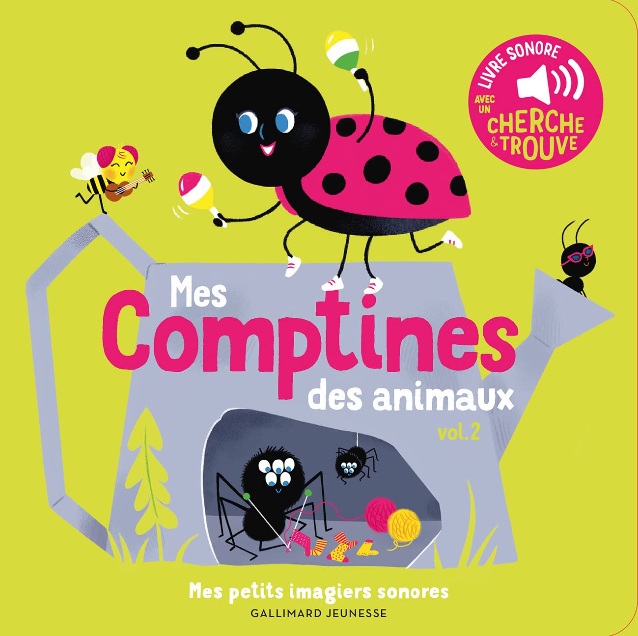 Mes comptines des animaux. Vol 2 - Mes petits imagiers sonores - Dès 1 an 9782075165419