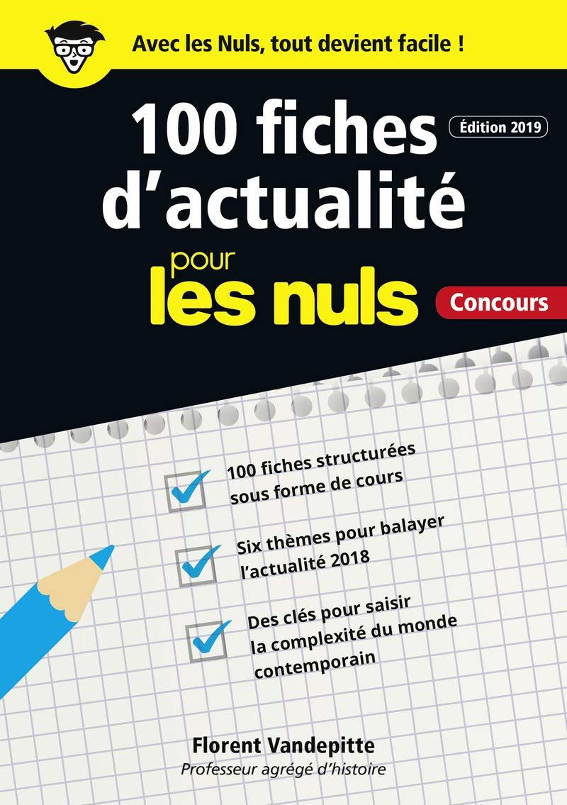 100 fiches d'actualité pour les Nuls 9782412038765