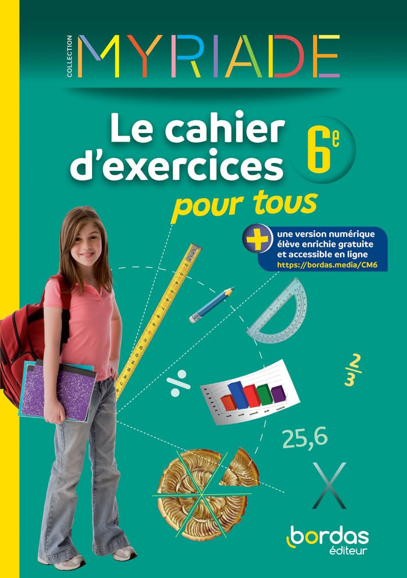 Myriade Le cahier d'exercices pour tous 6e 9782047339268