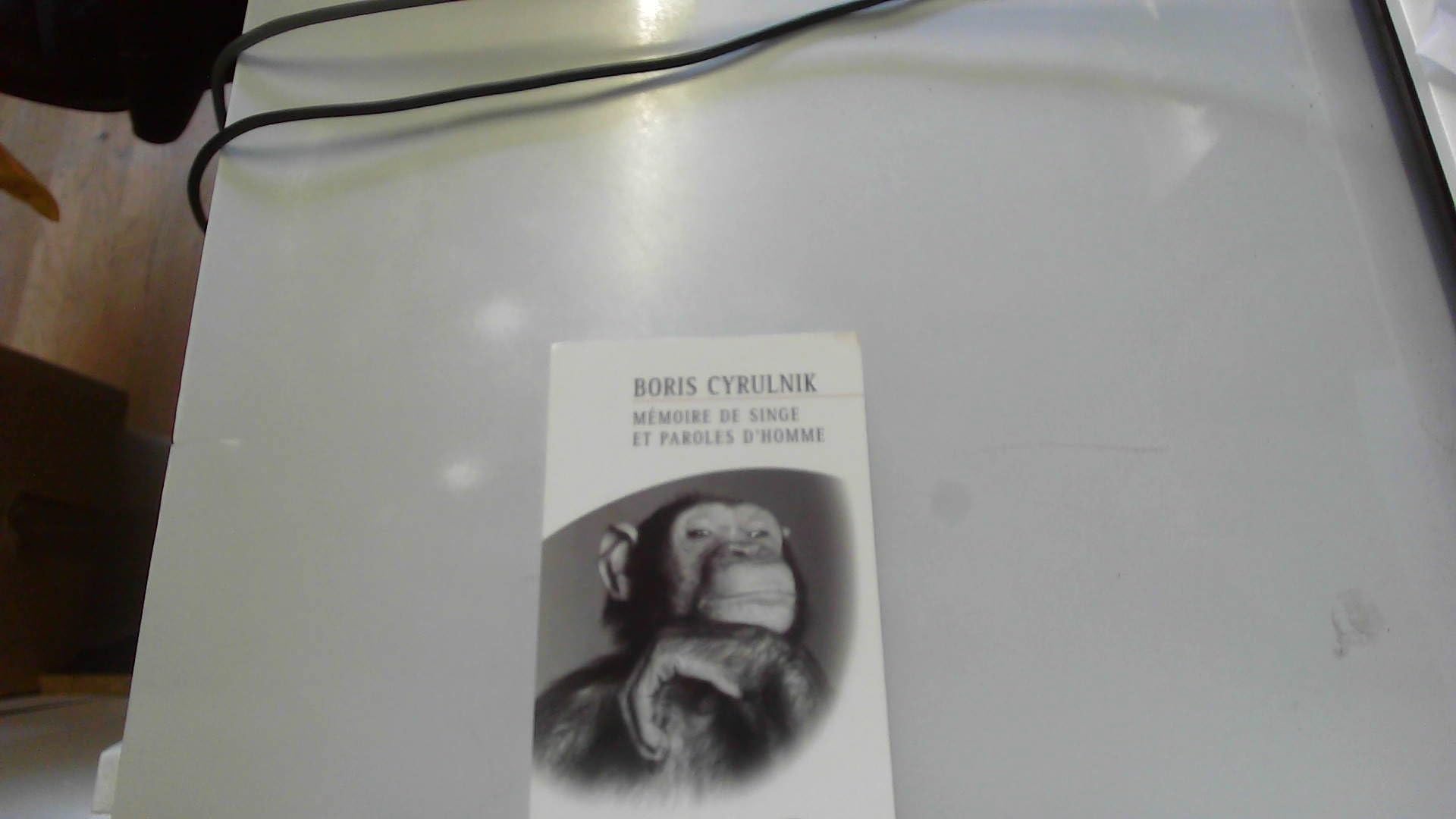 Mémoire de singe et paroles d'homme 9782012789296