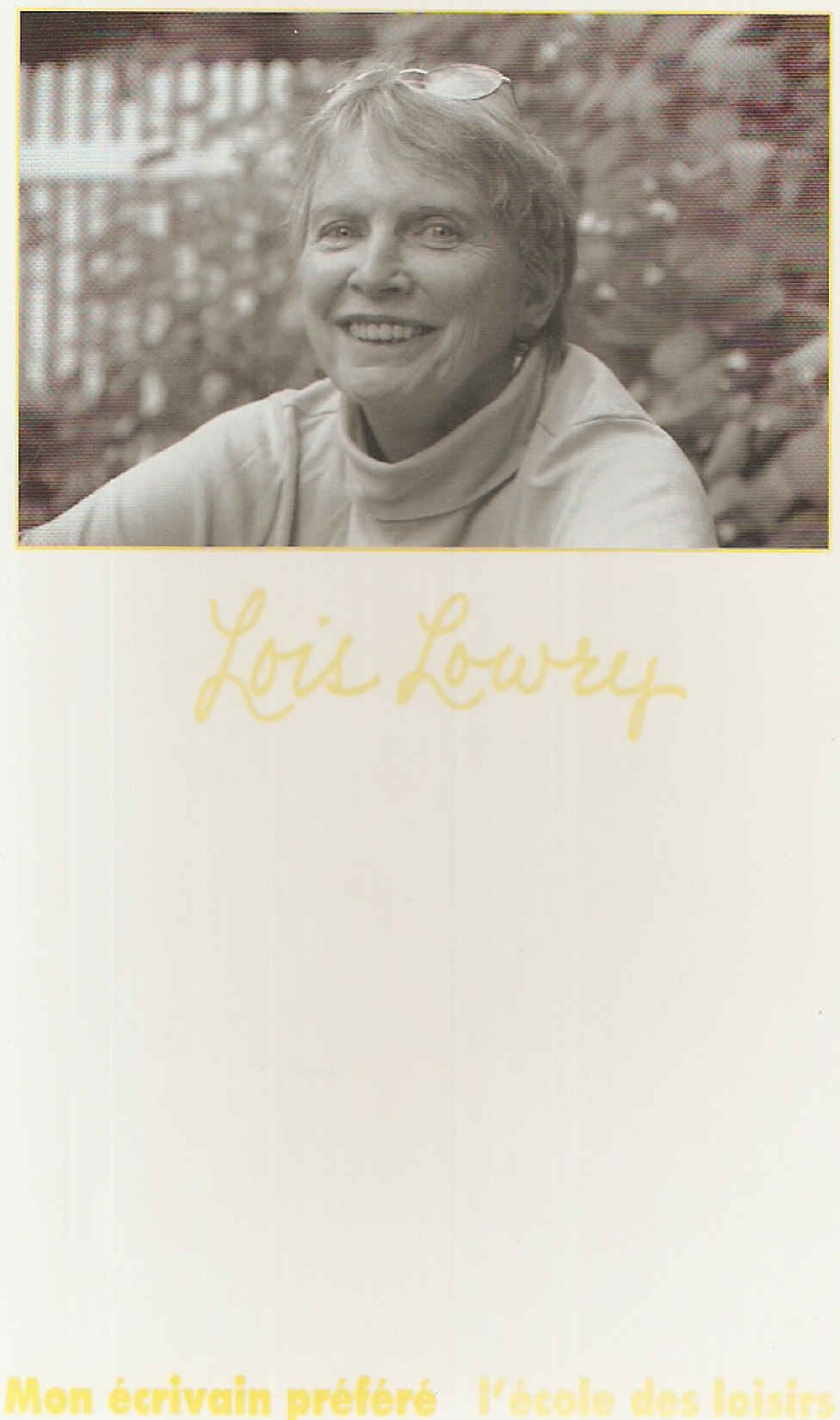 livret lois lowry 9782211114707