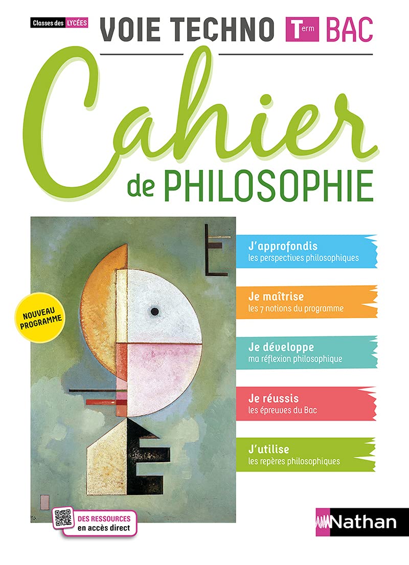 Cahier de Philosophie - Tle Voie technologique 9782091673486