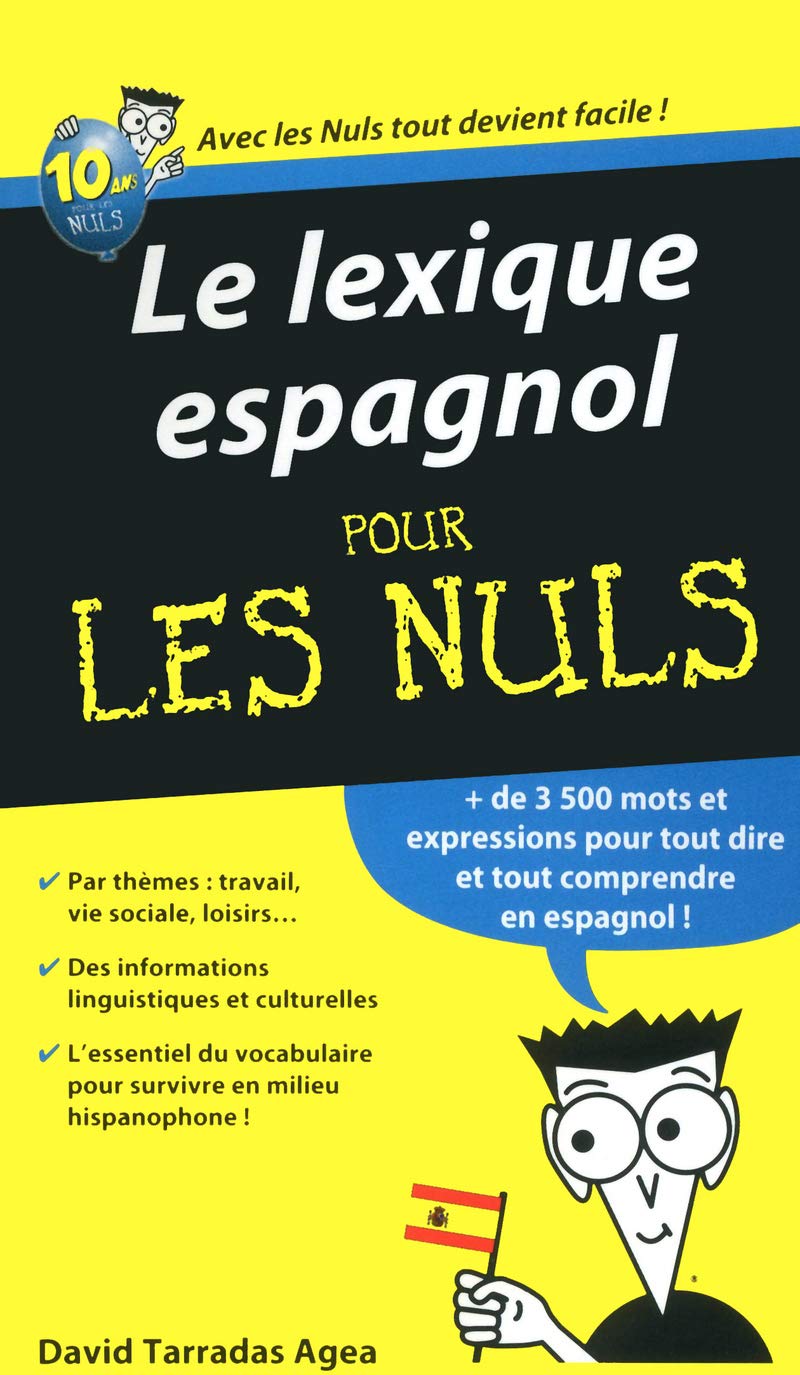 Le lexique espagnol Pour les Nuls 9782754022446