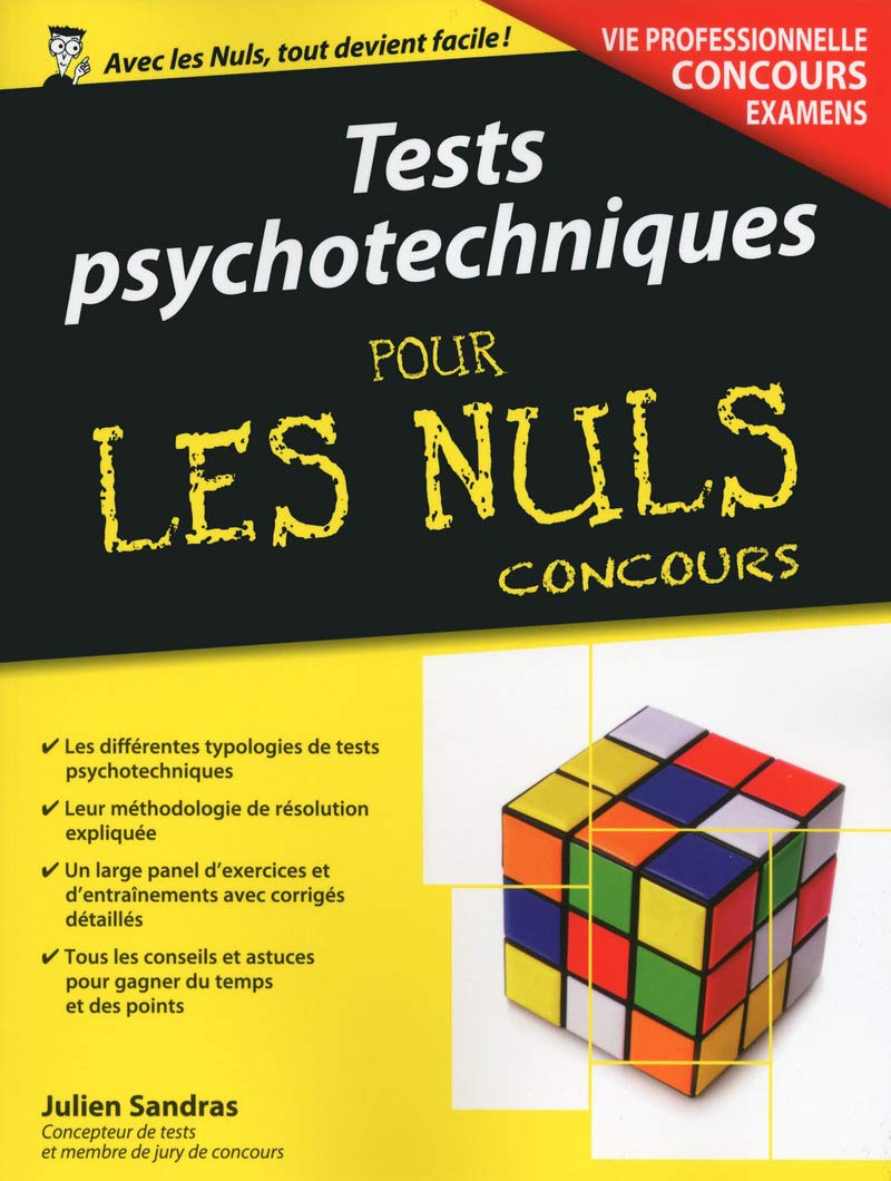 Tests psychotechniques pour les Nuls Concours 9782754080149