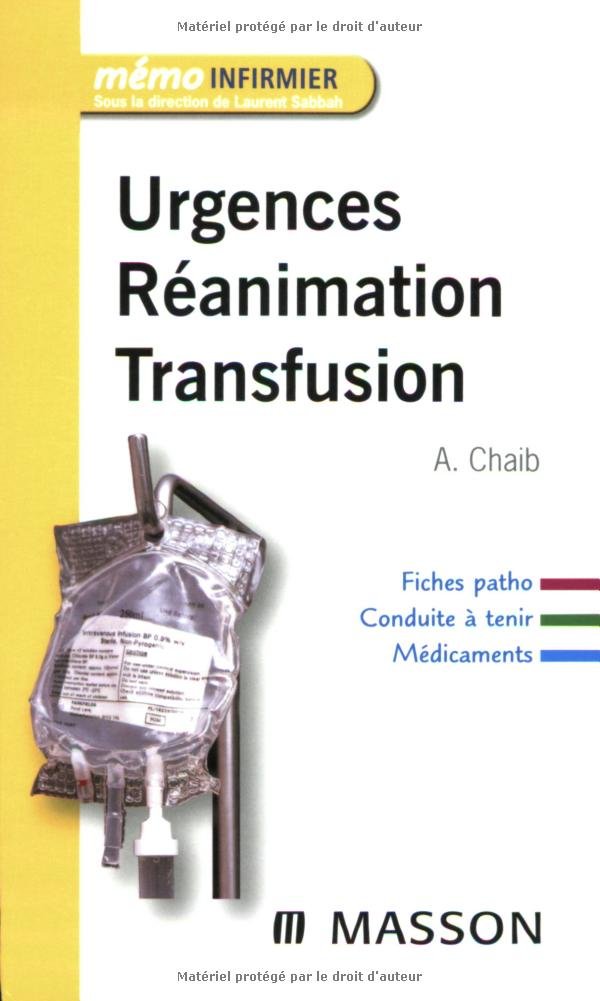 Urgences, réanimation, transfusion 9782294700651