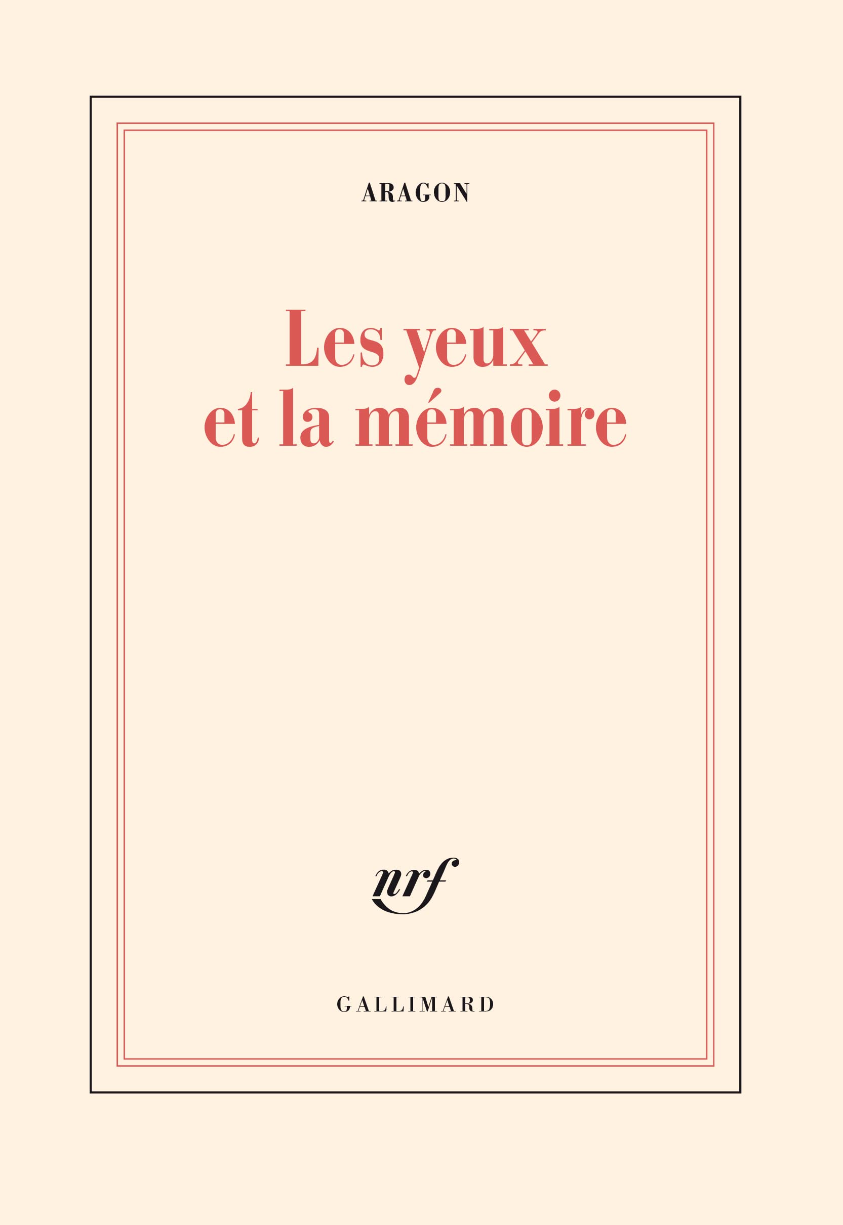 Les Yeux et la Mémoire 9782070202225