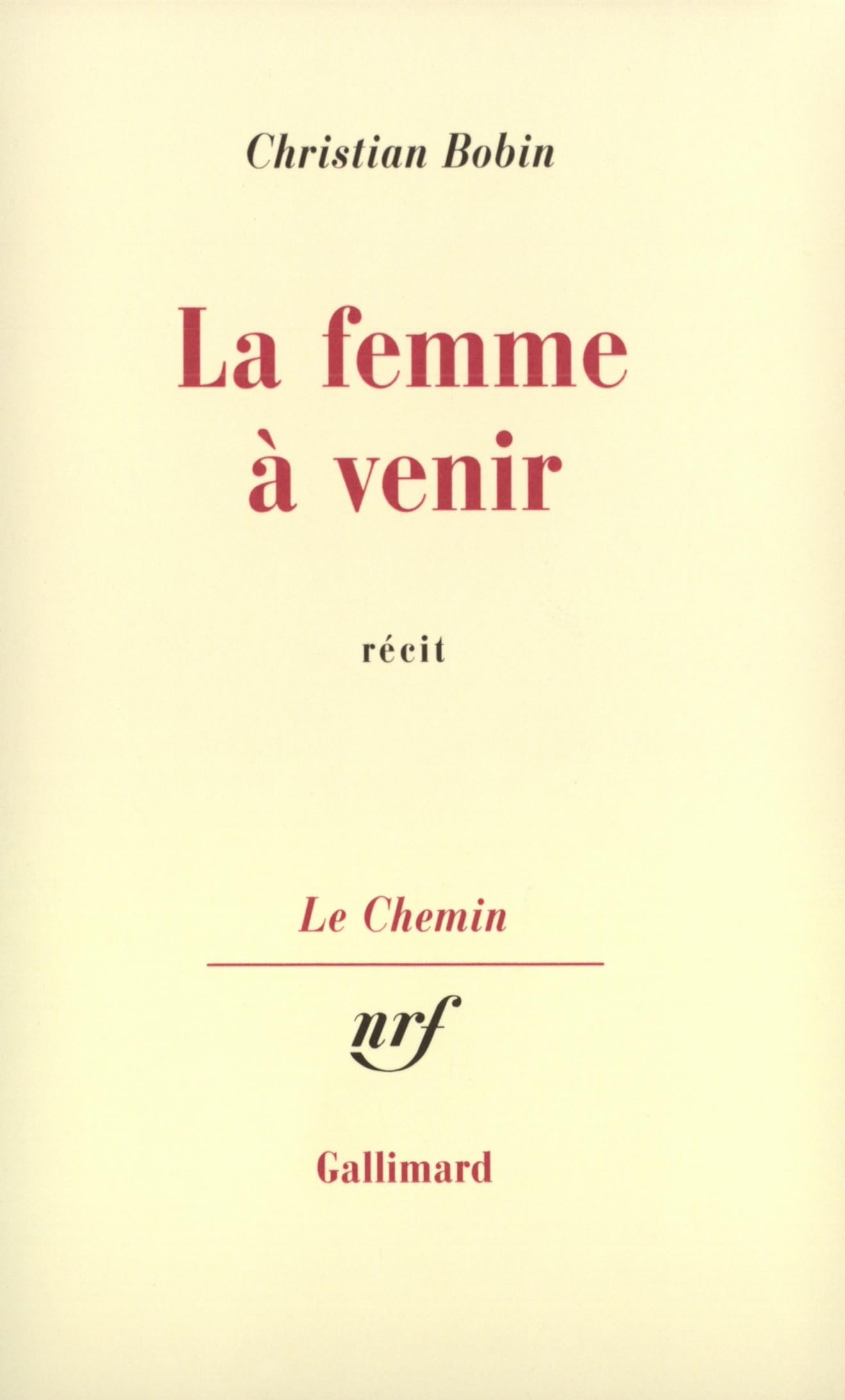 La femme à venir 9782070718337