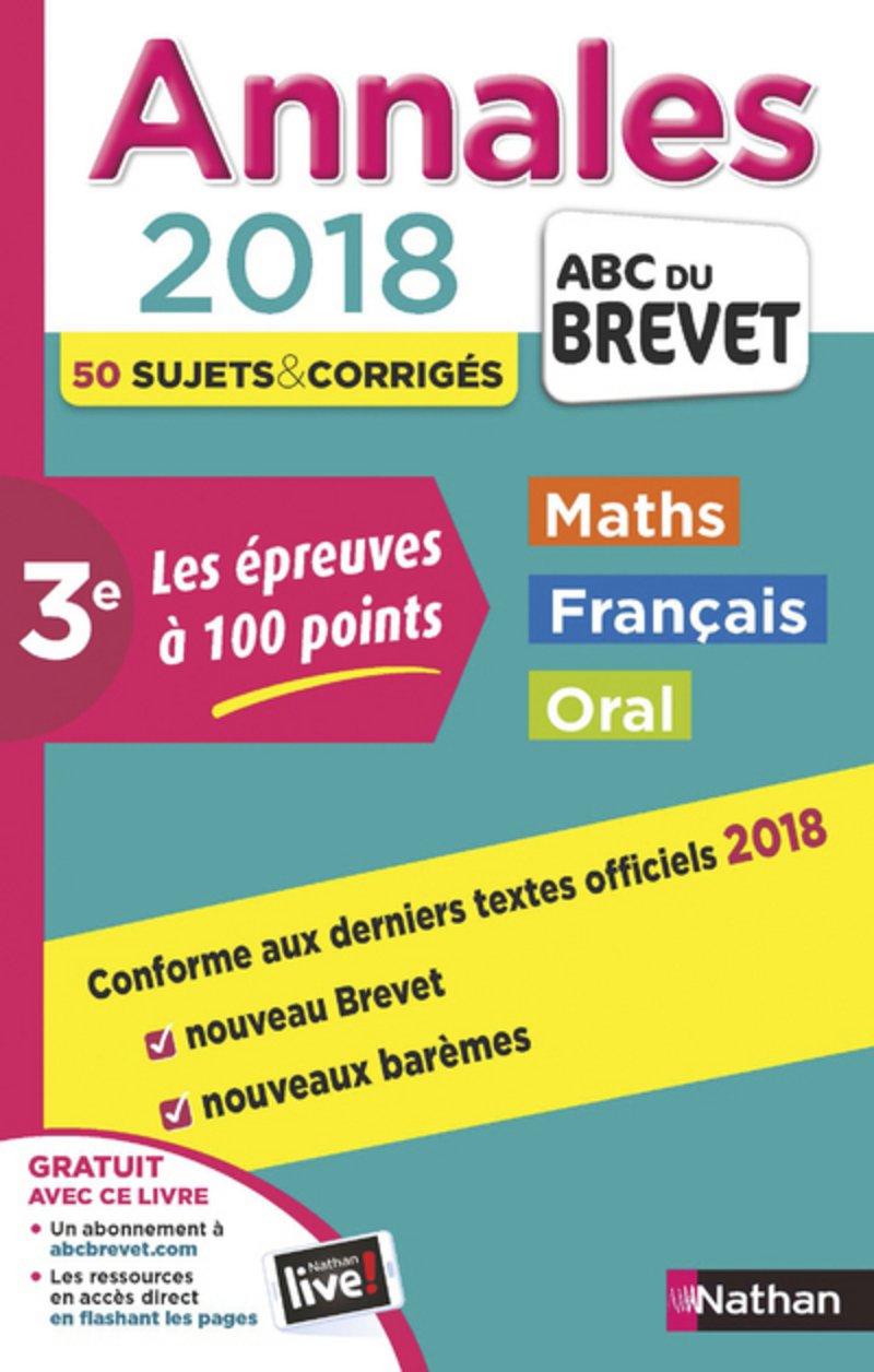 Annales ABC du Brevet 2018 - Les épreuves à 100 points 9782091520278