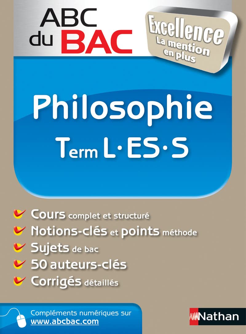 ABC du BAC Excellence Philosophie Term L.ES.S 9782091869728