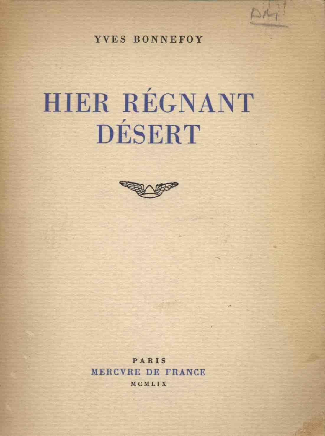 Hier regnant desert 