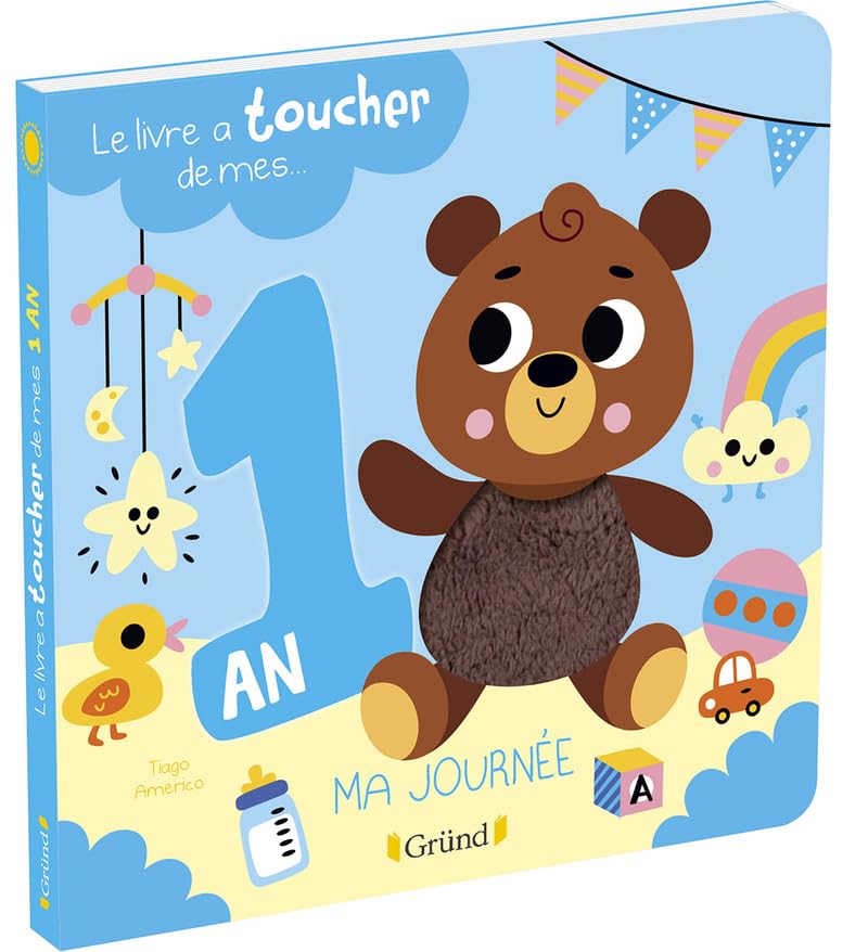 Le livre à toucher de mes 1 an – Livre d'éveil avec 6 matières – À partir de 1 an 9782324026256