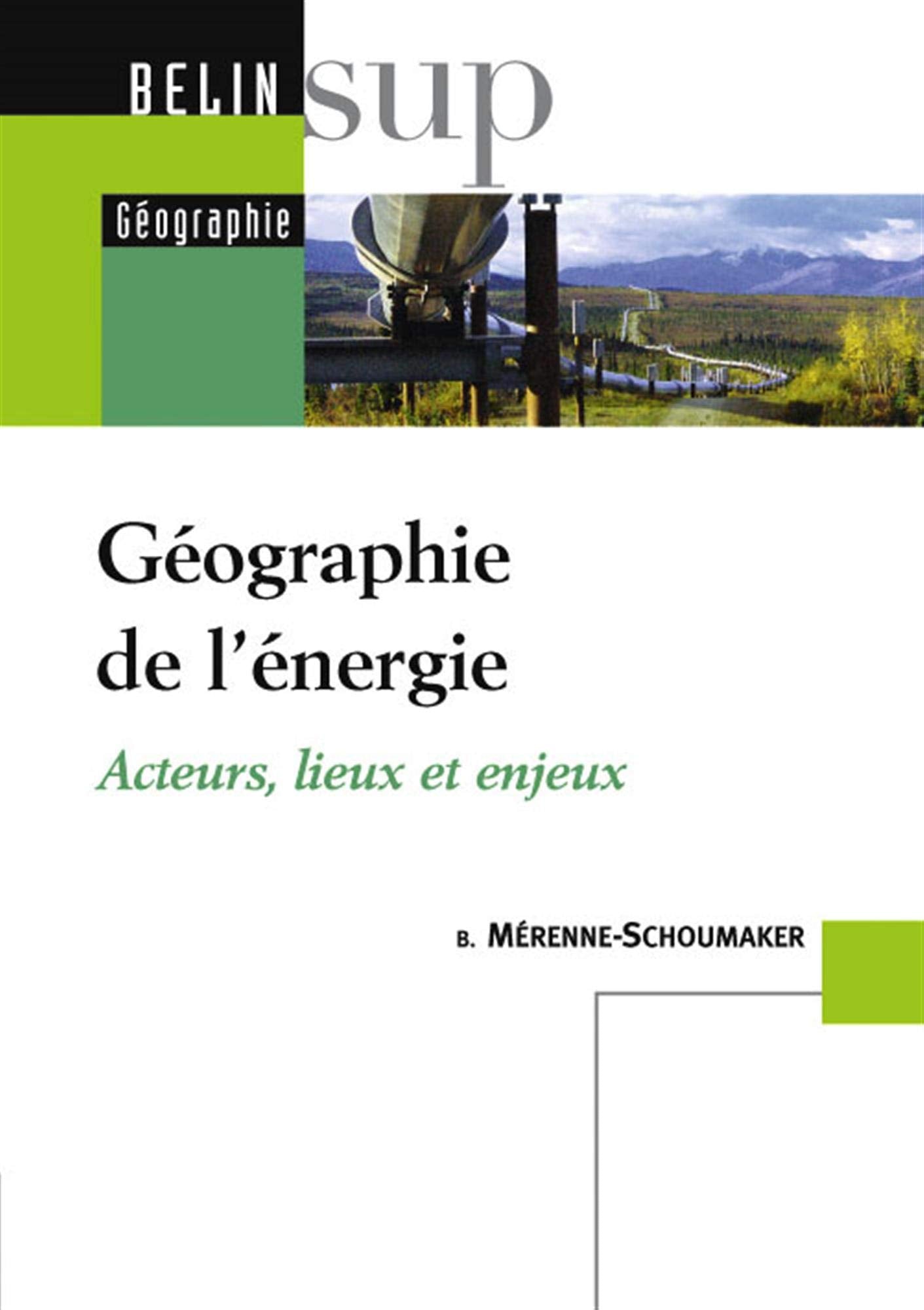 Géographie de l'énergie: Acteurs, lieux et enjeux 9782701144658