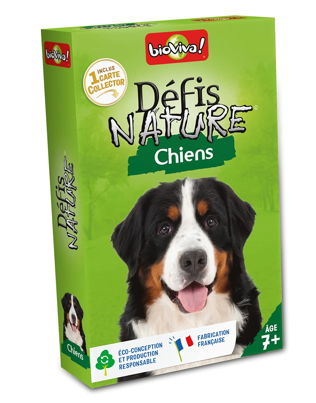 Bioviva - Défis Nature - Chiens - Pariez sur les points forts de ces animaux pour gagner la bataille - Jeu de Cartes - 2 à 6 Joueurs - 7 ans - Fabriqué en France - 282659 3569160282659