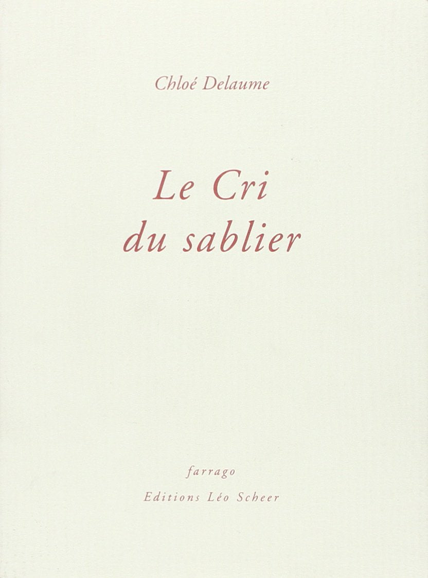 Le Cri du sablier 9782844900722