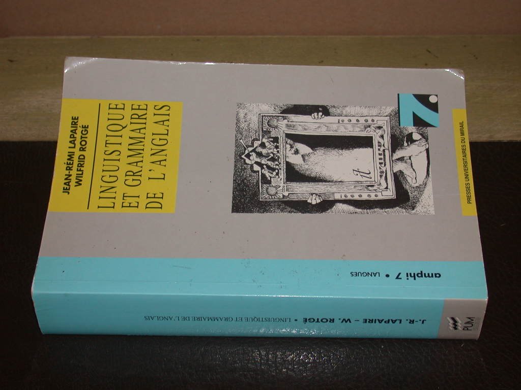 Linguistique et grammaire de l'anglais 9782858162048