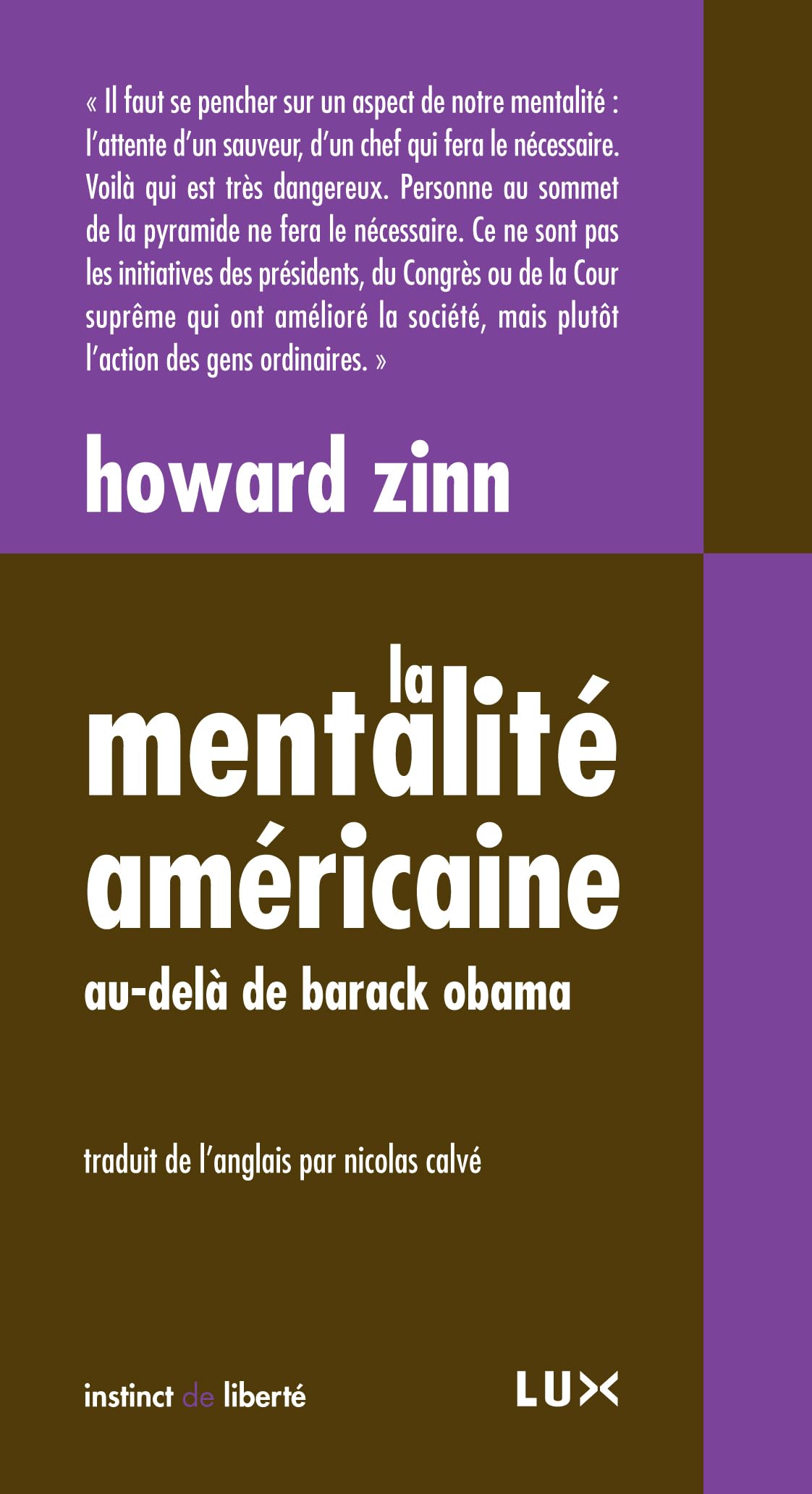 La mentalité américaine: Au-delà de Barack Obama 9782895960867