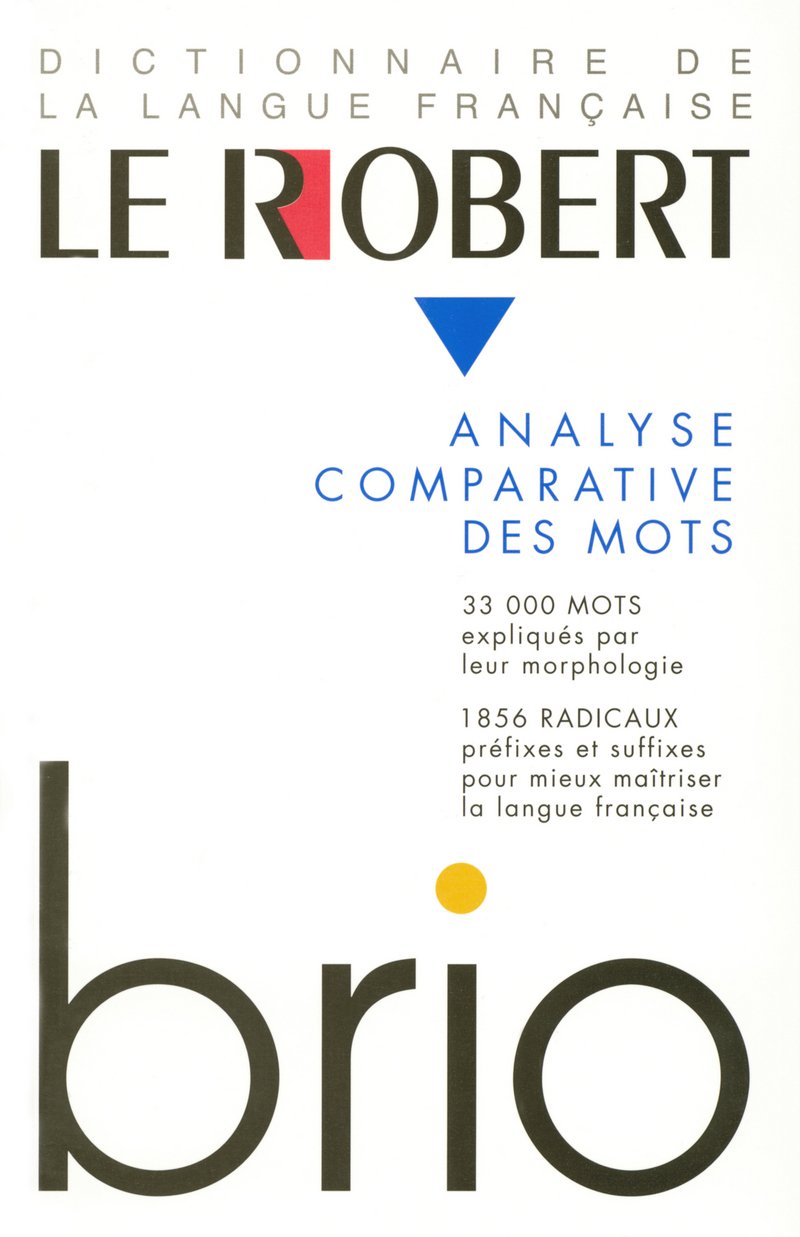 Le Robert Brio : Analyse comparative des mots 9782850366116
