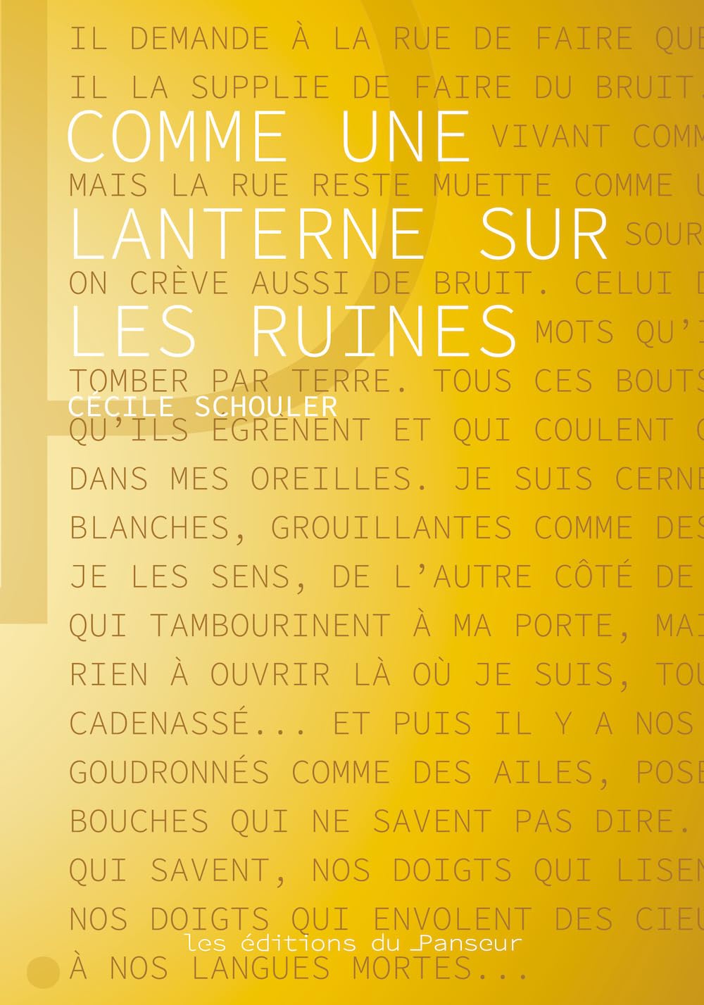 Comme une lanterne sur les ruines 9782490834273