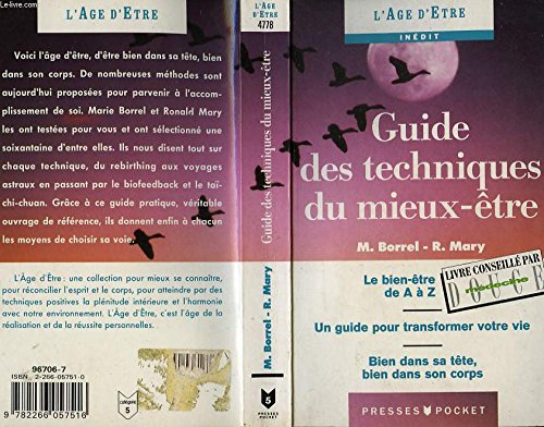 GUIDE TECHNIQUES DU MIEUX ETRE 9782266057516