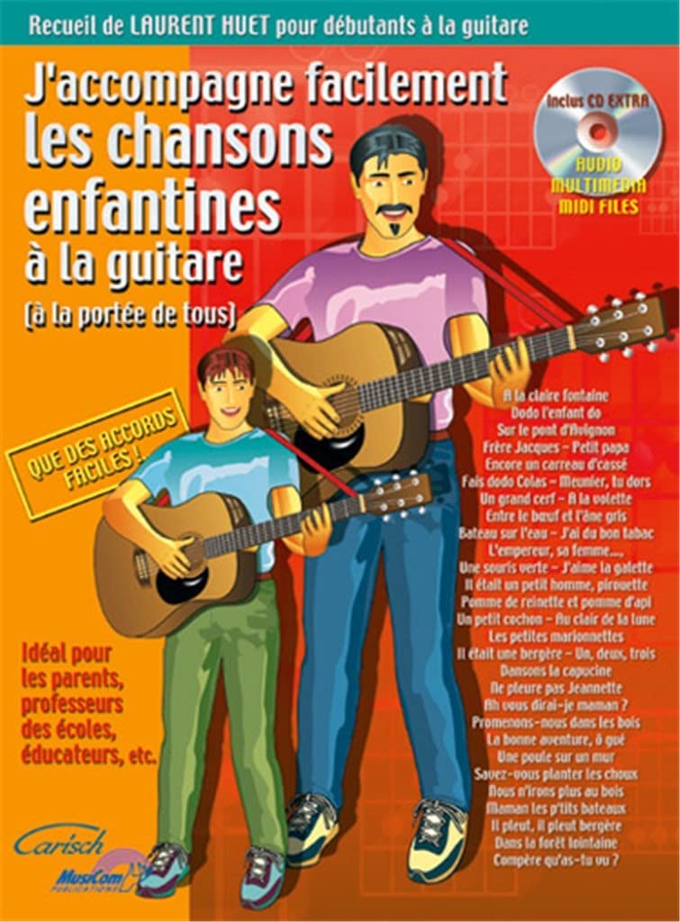 Huet Laurent J'Accompagne Chansons Enfantines Accomp Childrn Songs Bk/ 9788850703050