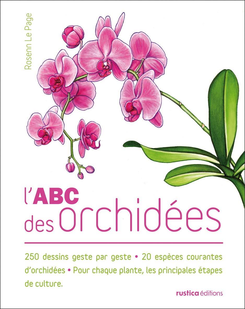 L'ABC des orchidées: 250 dessins geste par geste - 20 espèces courantes d'orchidées - Pour chaque plante, les principales 9782840389286