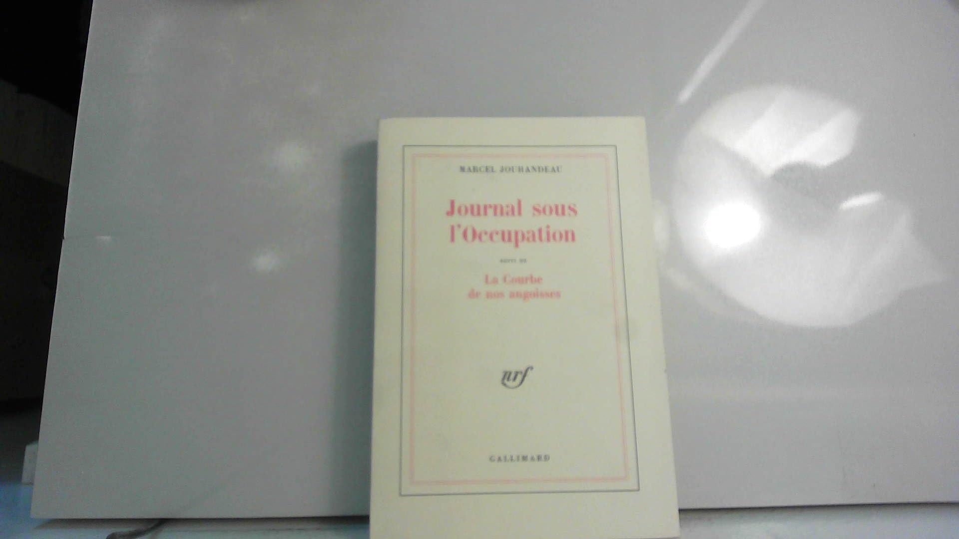 Journal sous l'Occupation: suivi de La courbe de nos angoisses 9782070287741