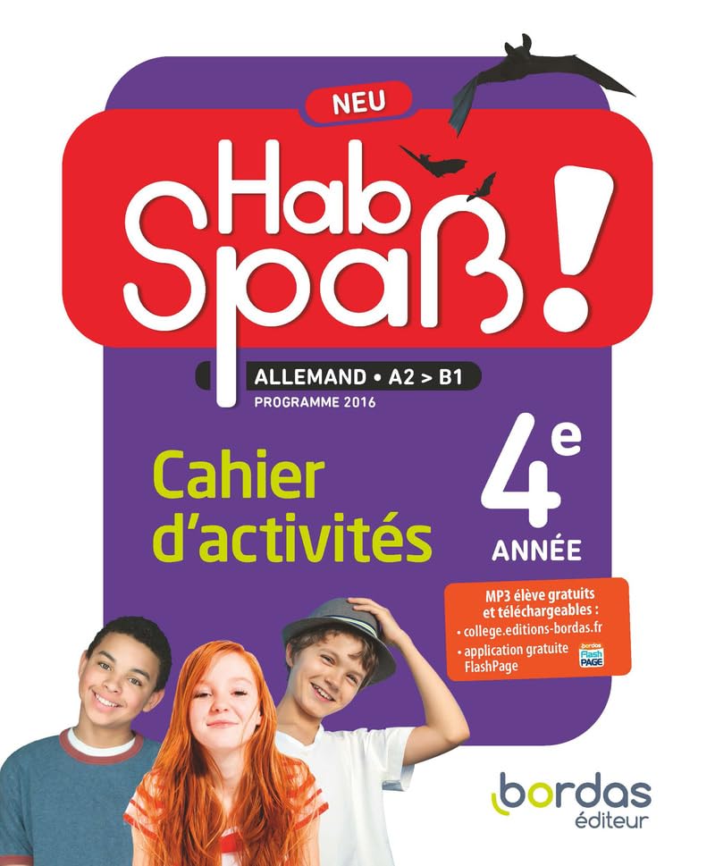 Hab Spaß! NEU - Allemand 4e année - Cahier d'activités - Edition 2018 9782047335789