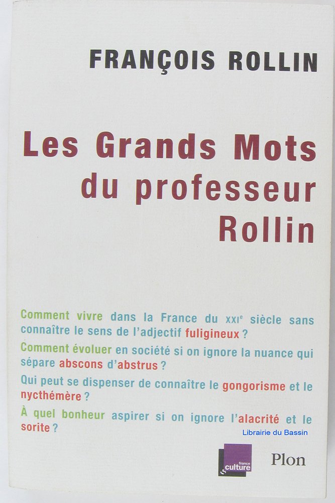 Les grands mots du professeur Rollin 9782259204583