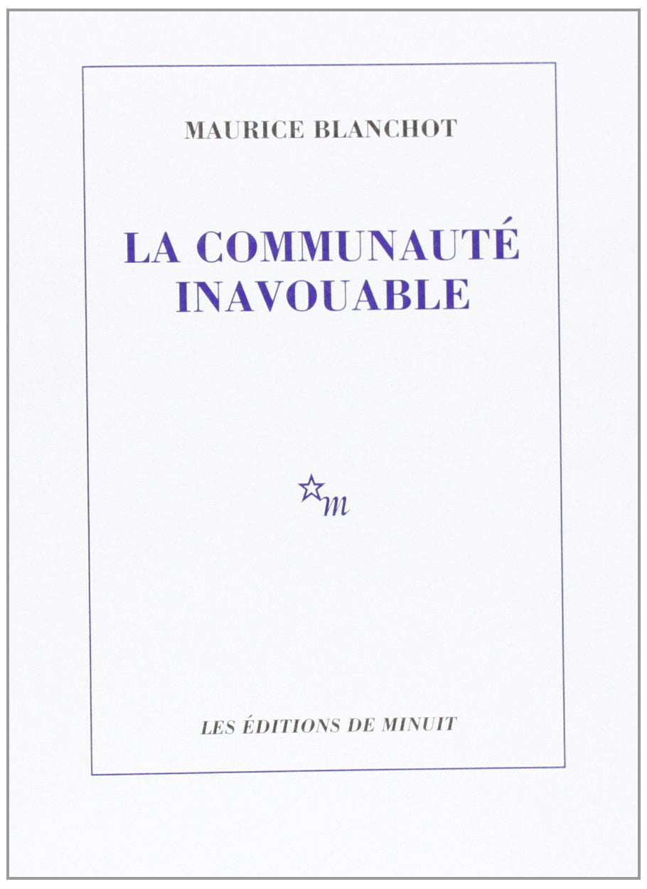 La communauté inavouable 9782707306661