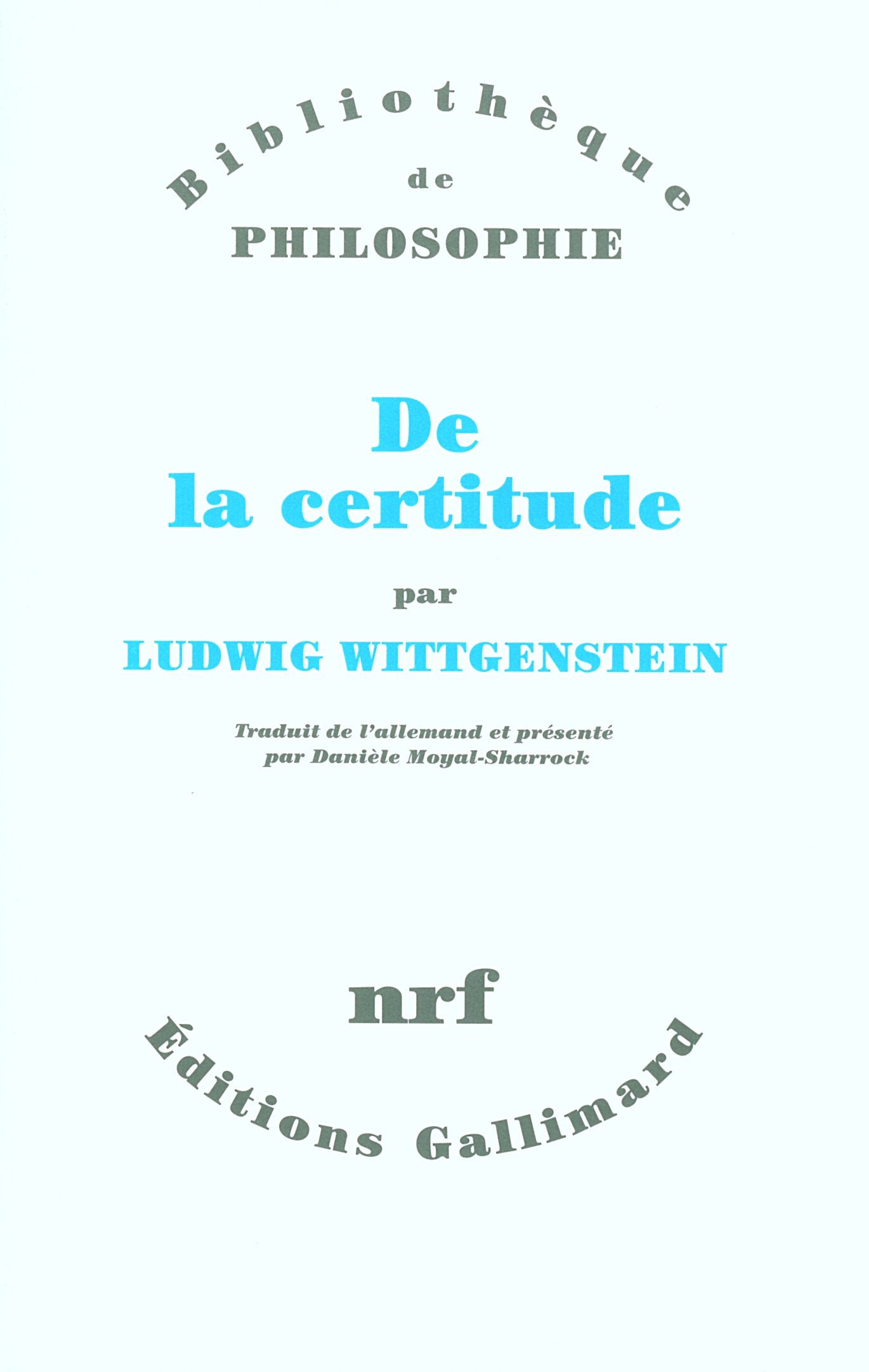 De la certitude 9782070780884
