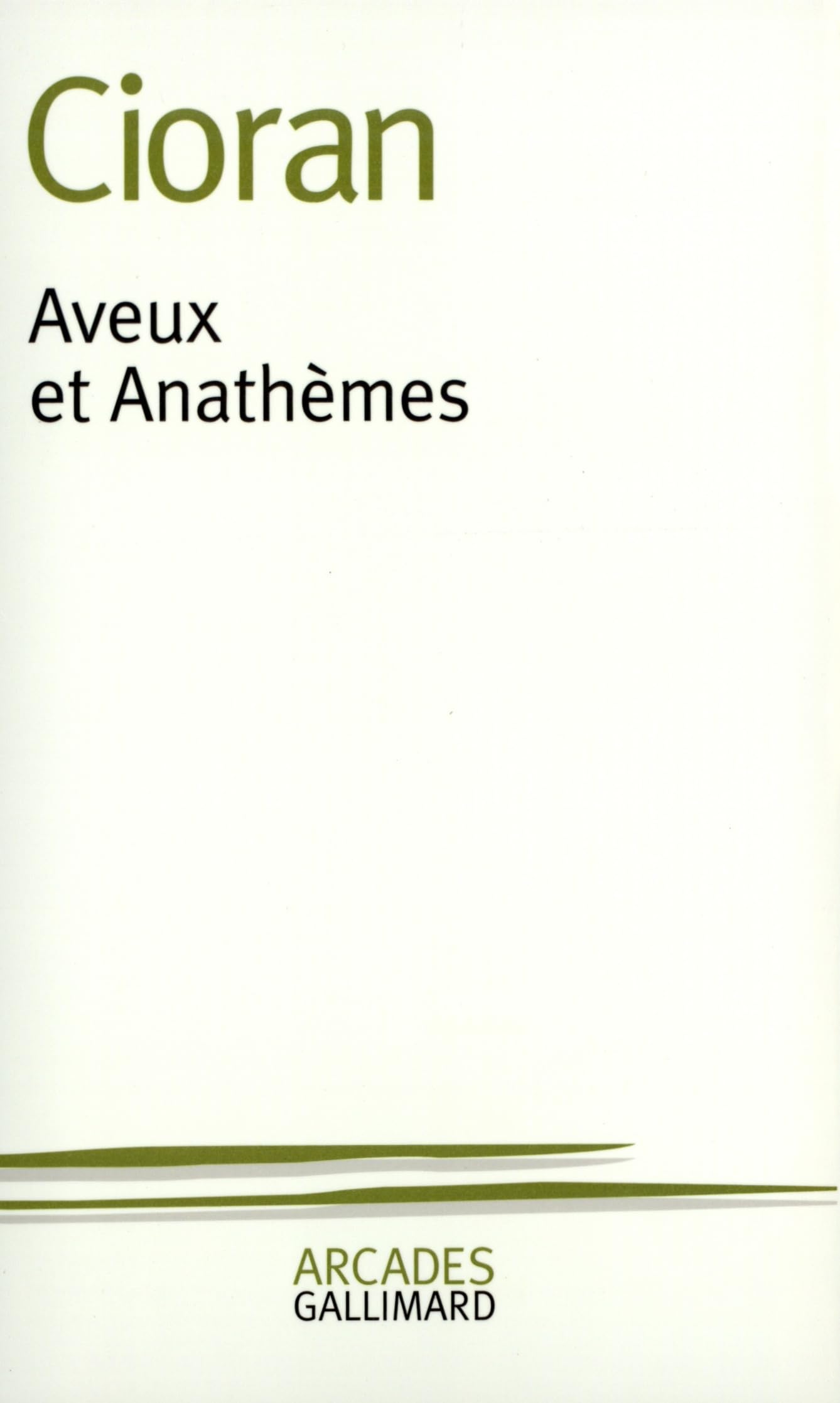 Aveux et Anathèmes 9782070708307