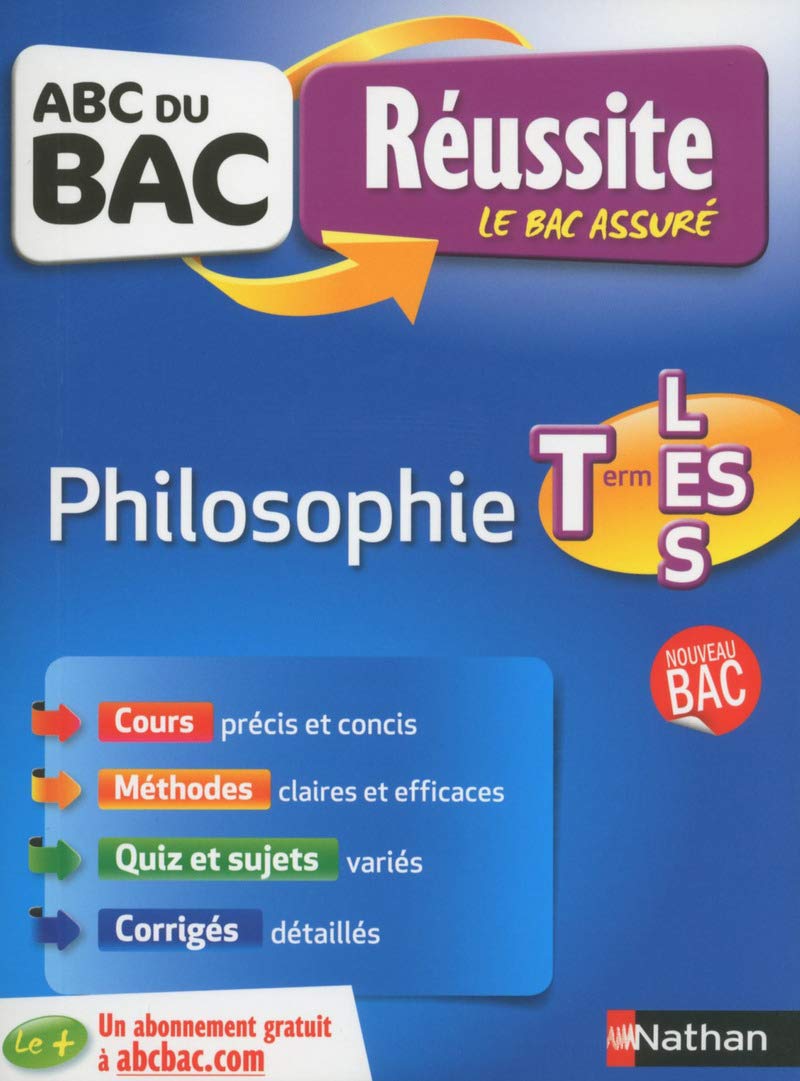 ABC du BAC Réussite Philosophie Term L-ES-S 9782091894263