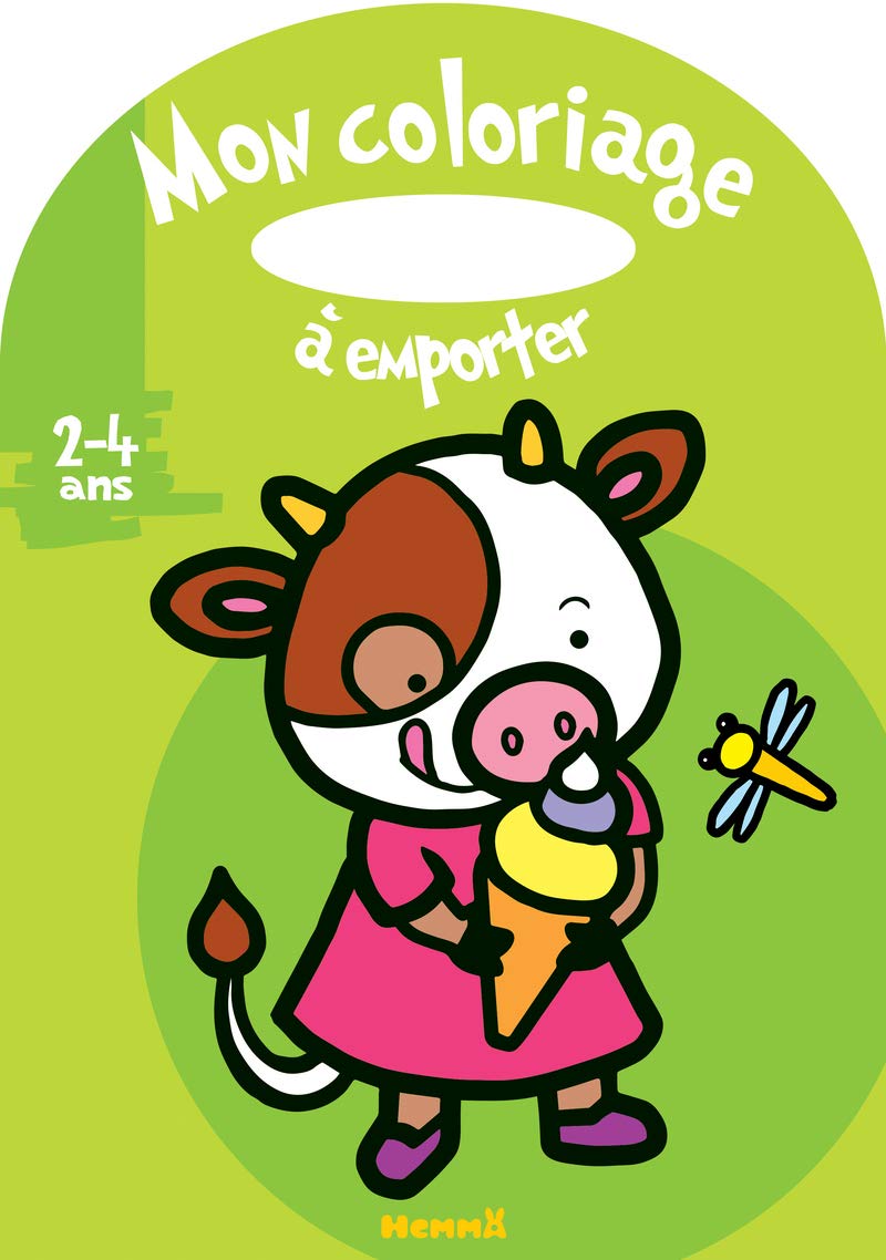 Mon coloriage à emporter - Vache - Album à colorier avec poignée – dès 2 ans 9782508048906