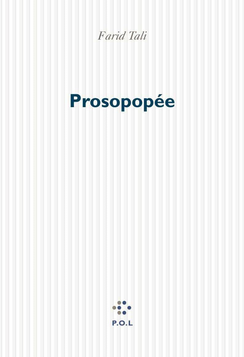 Prosopopée 9782867447976