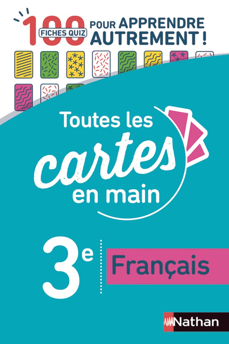 Français 3e - Toutes les cartes en main - Fiches quiz Brevet - Brevet 2027 9782091573847