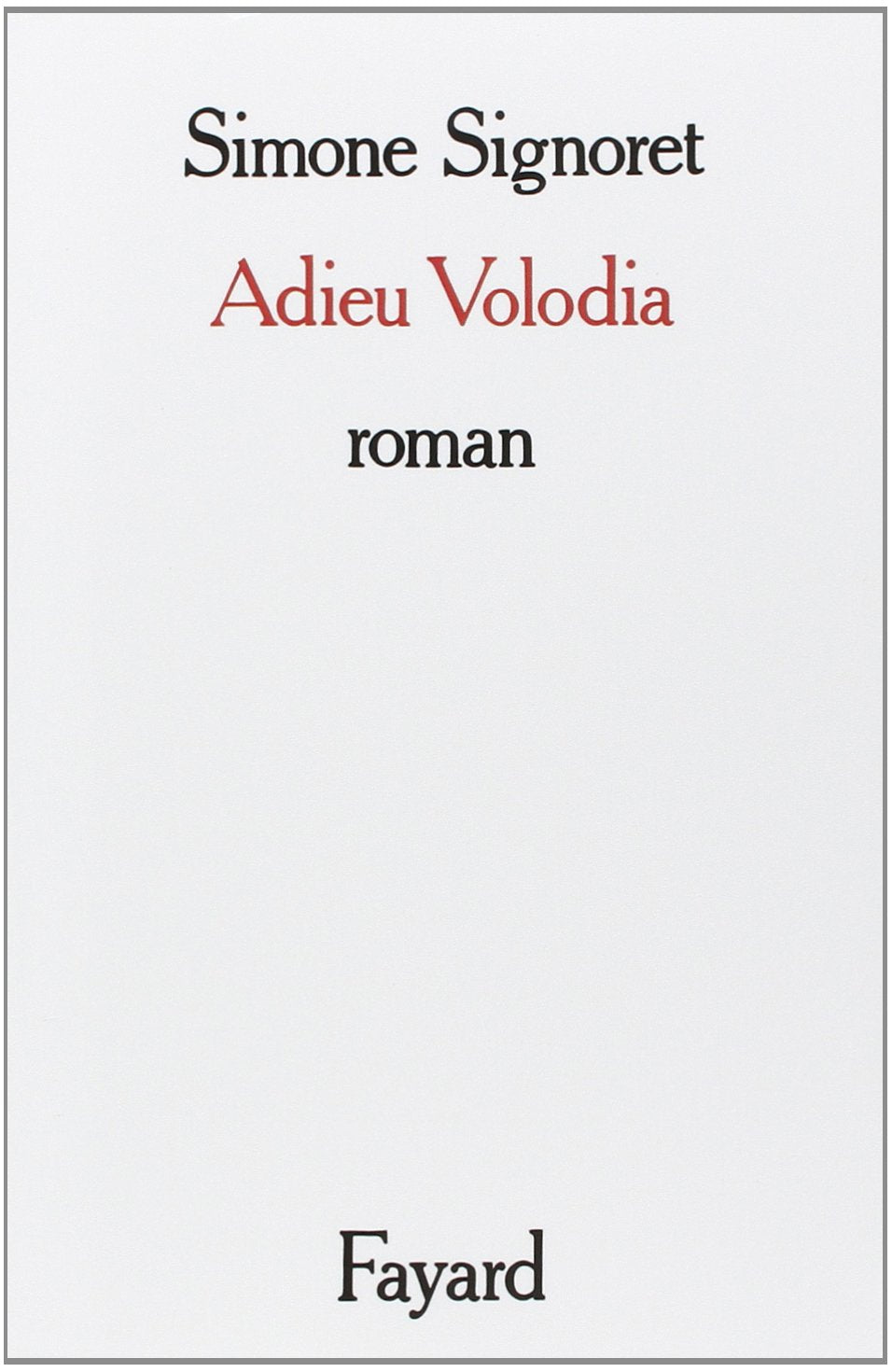 Adieu Volodia 9782724225624