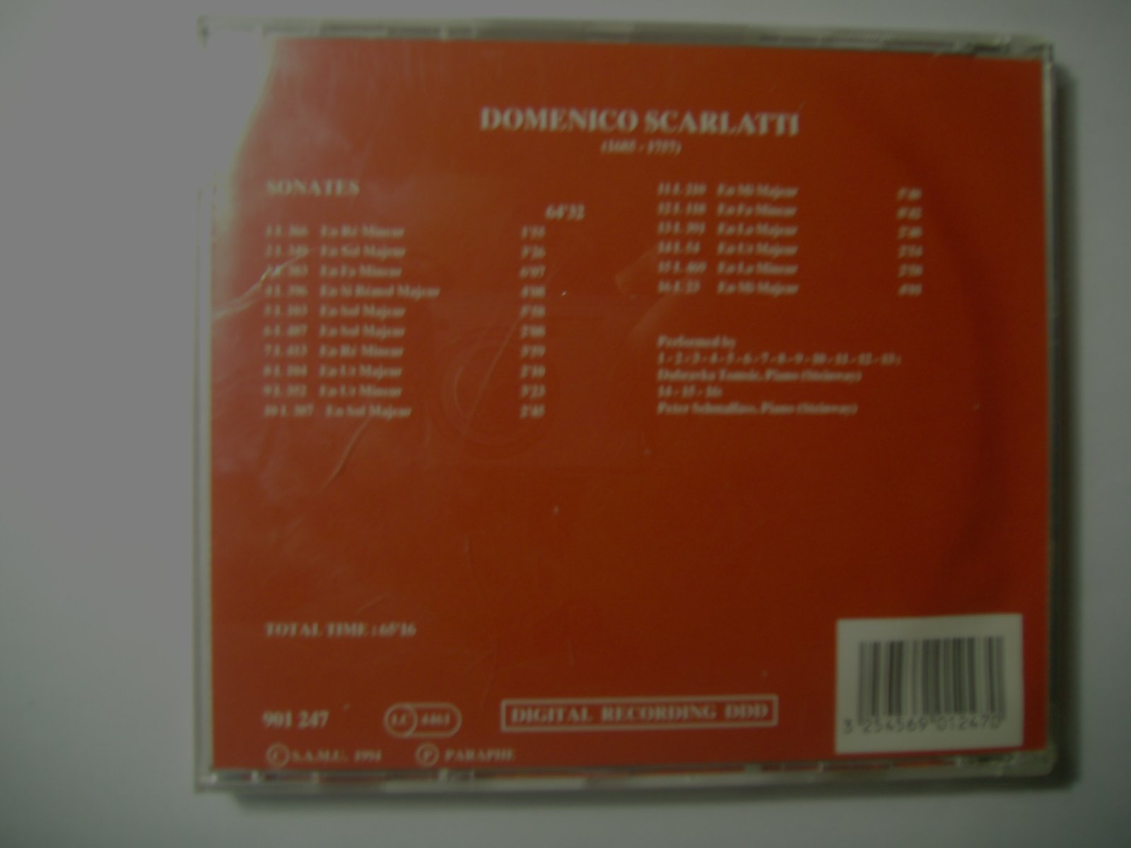 SONATES POUR PIANO SOLO SCARLATTI 3254569012470