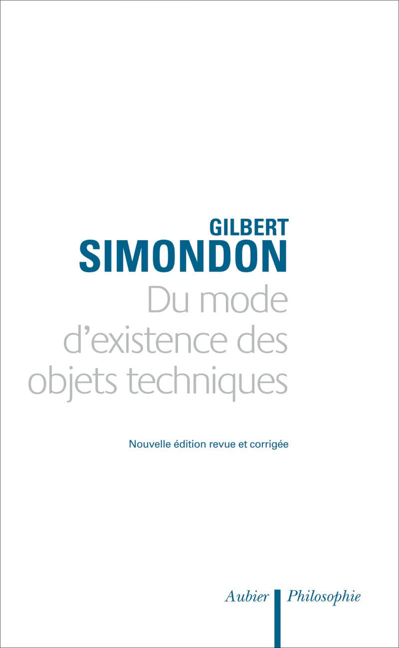 Du mode d'existence des objets techniques 9782700704280