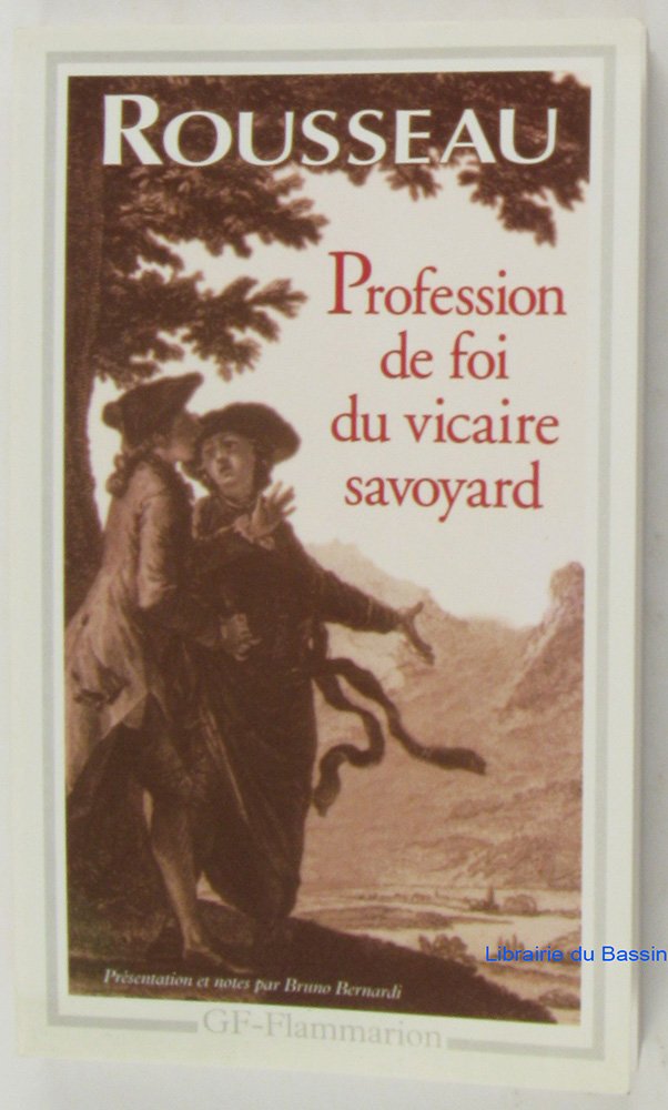 Profession de foi du vicaire savoyard 9782080708830